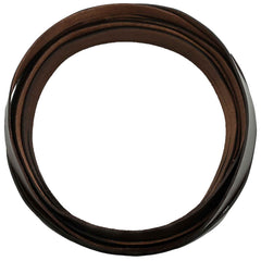 vidaXL Leather Strap 1 Dark Brown 1000 x 4 cm Leather 3