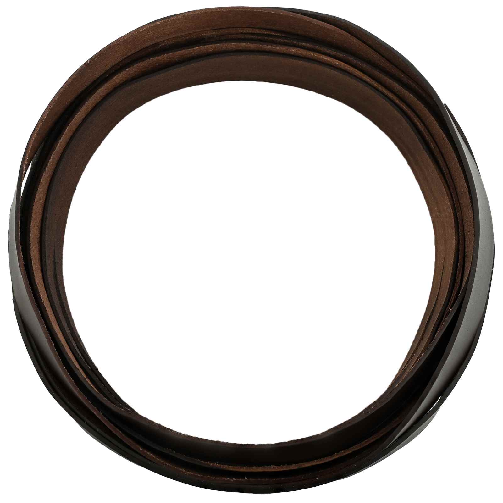 vidaXL Leather Strap 1 Dark Brown 1000 x 4 cm Leather 3