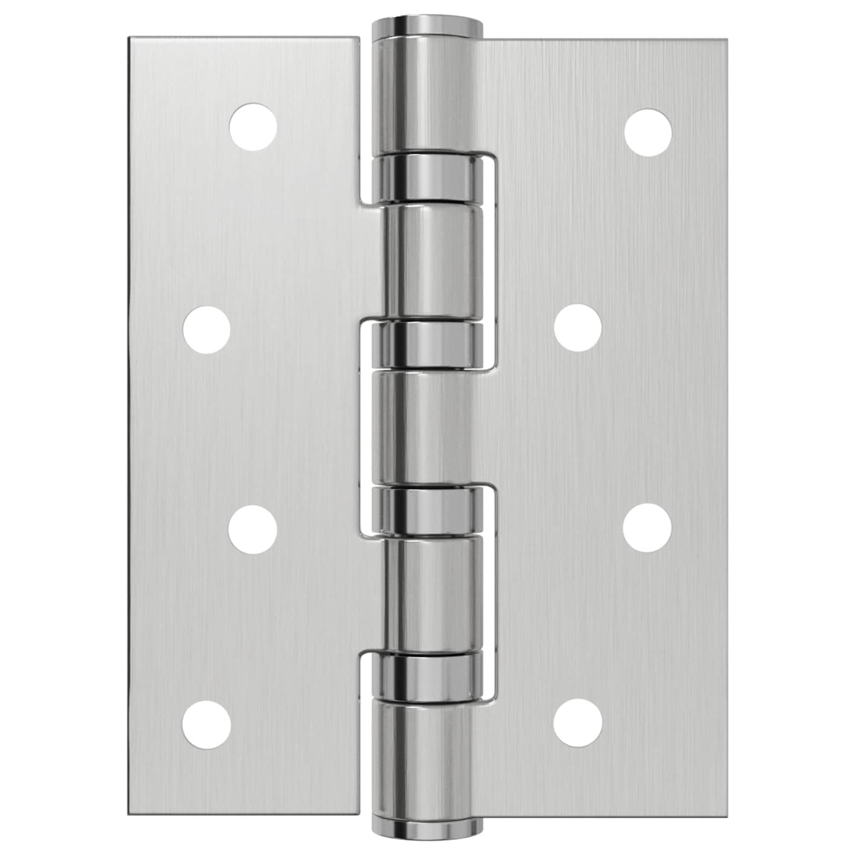 vidaXL Hinge 16 pcs 100 x 78 x 13 mm Silver Steel 5