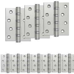 vidaXL Hinge 16 pcs 100 x 78 x 13 mm Silver Steel 2