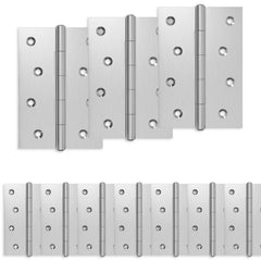 vidaXL Hinge 24 pcs 100 x 70 x 8 mm Silver Steel 2