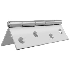 vidaXL Hinge 48 pcs 89 x 54 x 5 mm Silver Steel 3