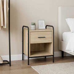 Bedside Cabinet Engineered Wood in Sonoma Oak