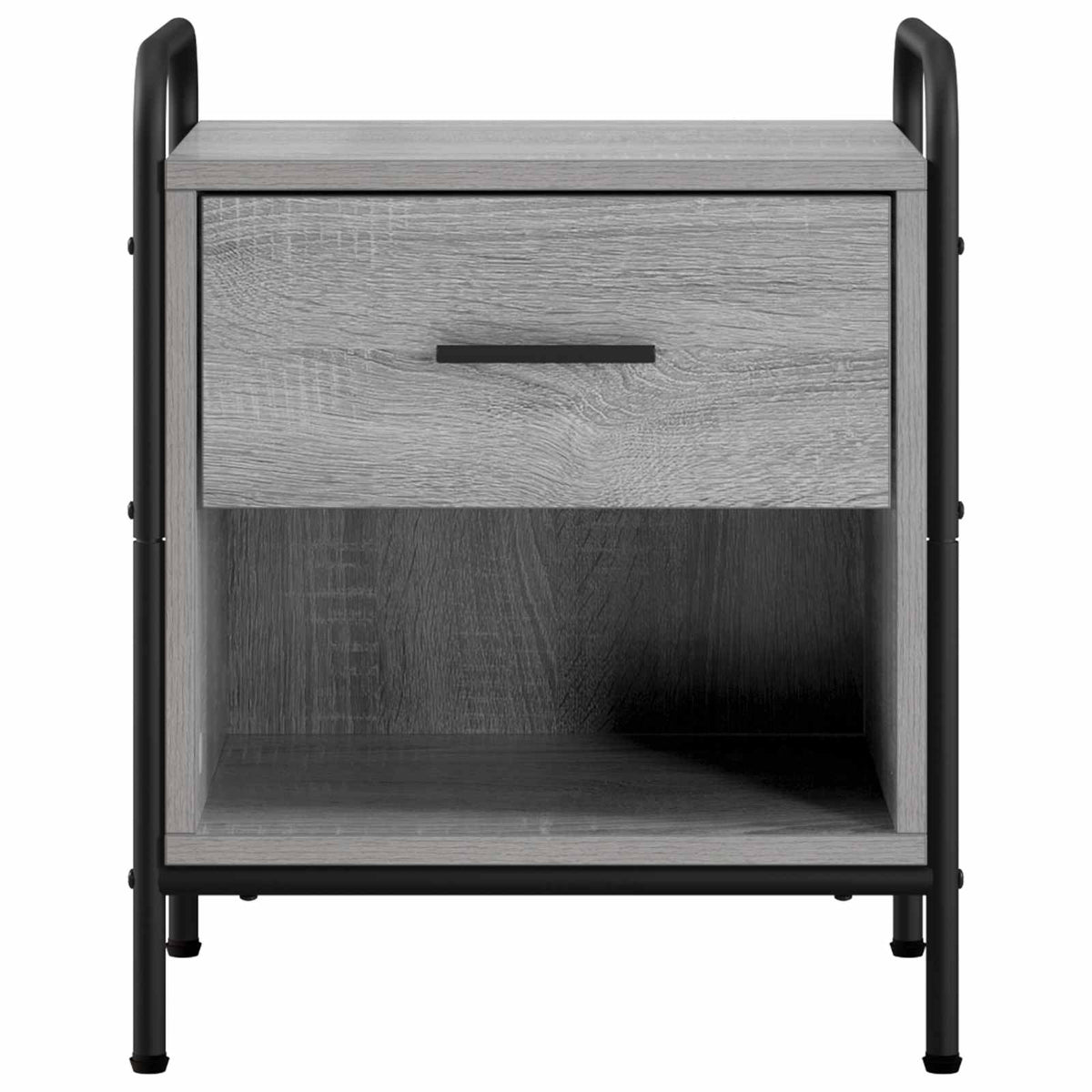 Bedside Cabinet Grey Sonoma Engineered Wood, image 4