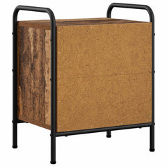 Bedside Cabinet Old Wood Engineered Wood, image 6