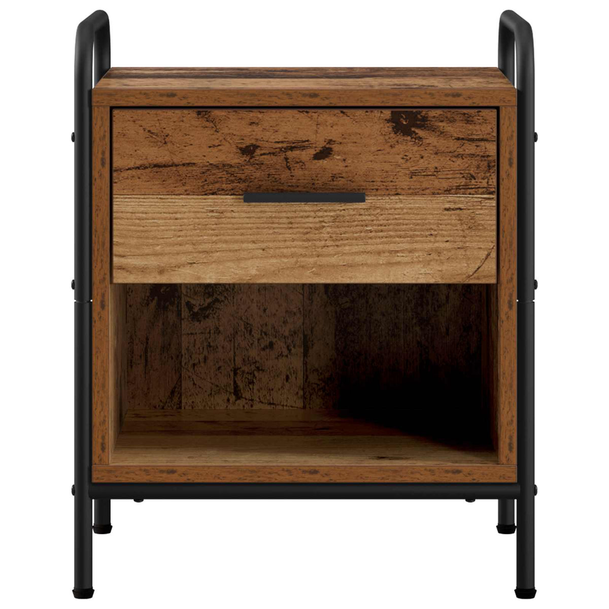 Bedside Cabinet Old Wood Engineered Wood, image 4