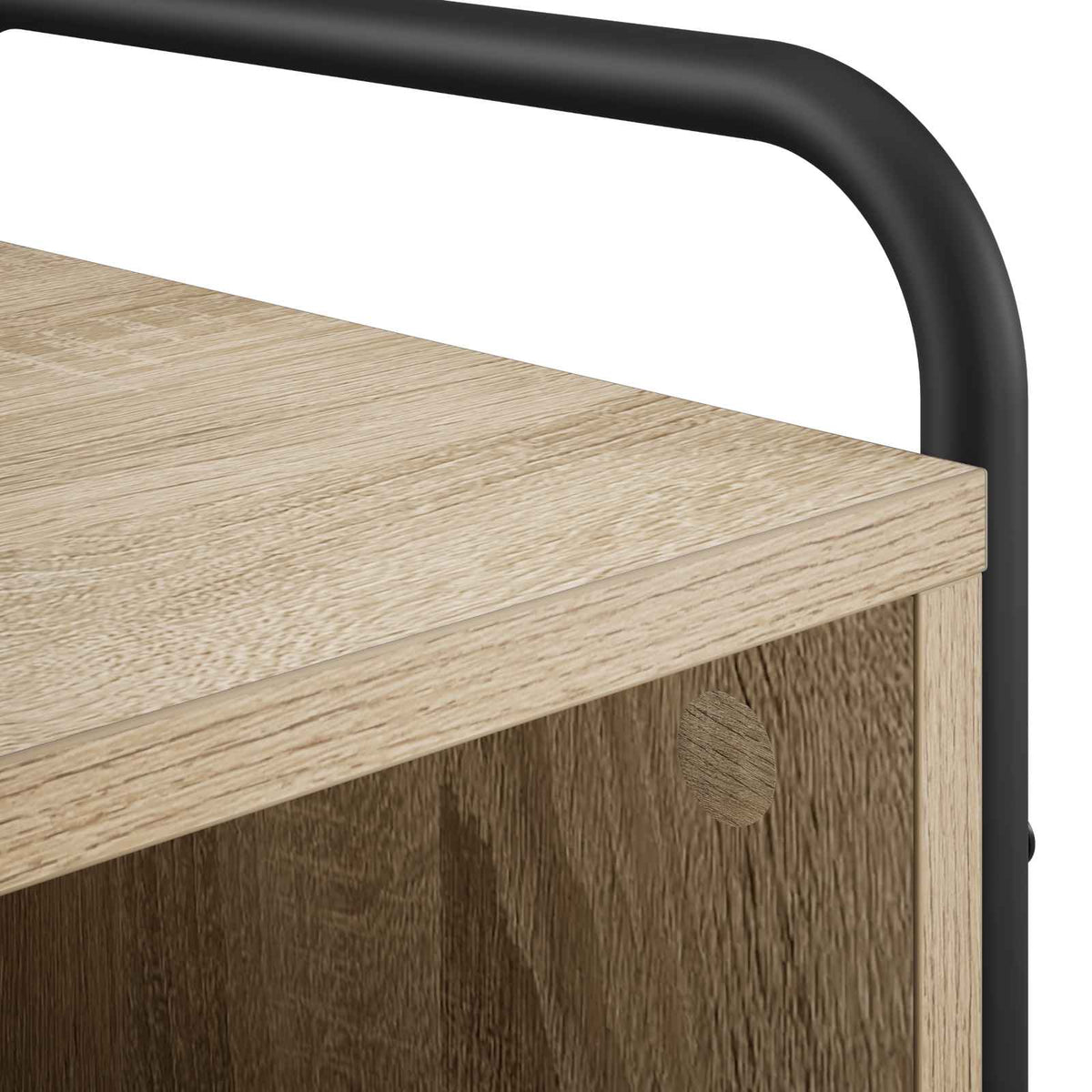 vidaXL Bedside Cabinet Sonoma Oak 40 x 30 x 60 cm Engineered Wood 6