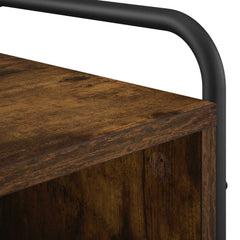 vidaXL Bedside Cabinet Smoked Oak 40 x 30 x 60 cm Engineered Wood 6