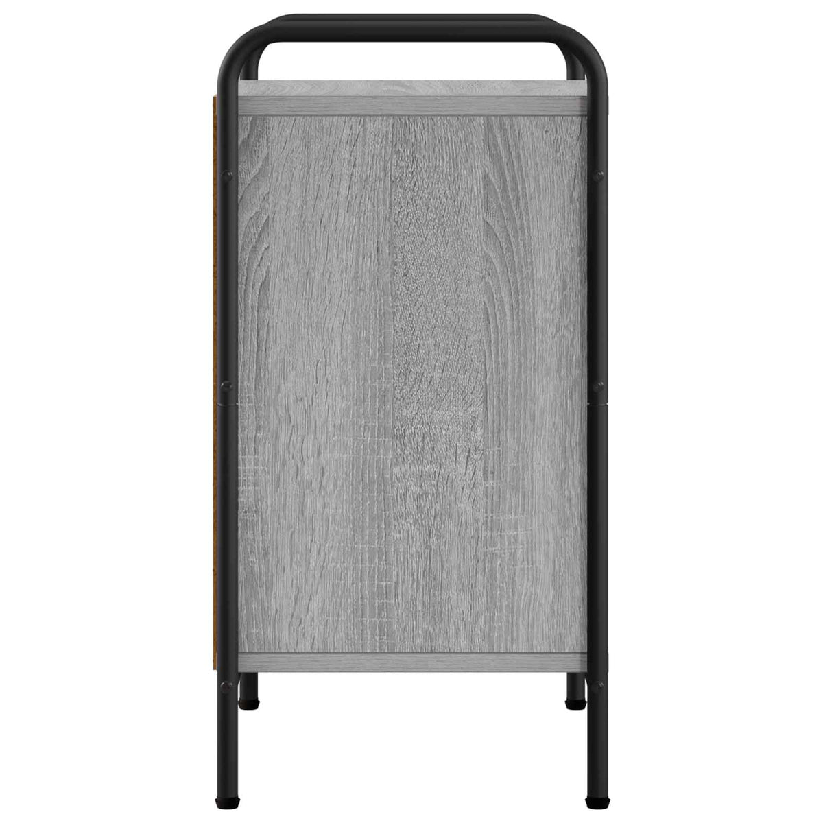 vidaXL Bedside Cabinet Grey Sonoma 40 x 30 x 60 cm Engineered Wood 4