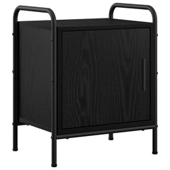 vidaXL Bedside Cabinet Black Oak 40 x 30 x 50 cm Engineered Wood 2