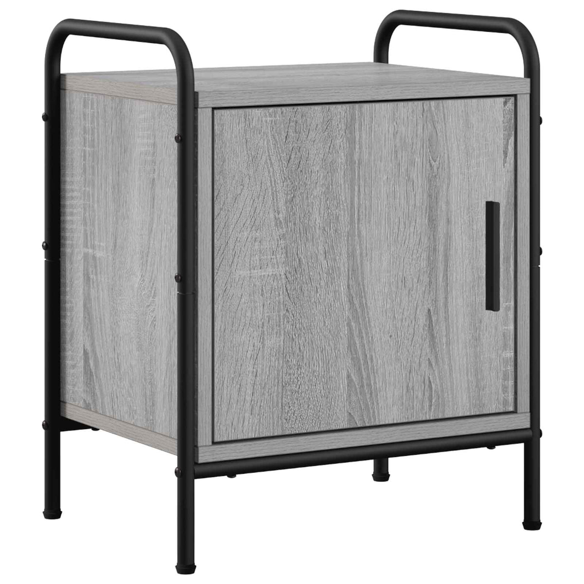 vidaXL Bedside Cabinet Grey Sonoma 40 x 30 x 50 cm Engineered Wood 2