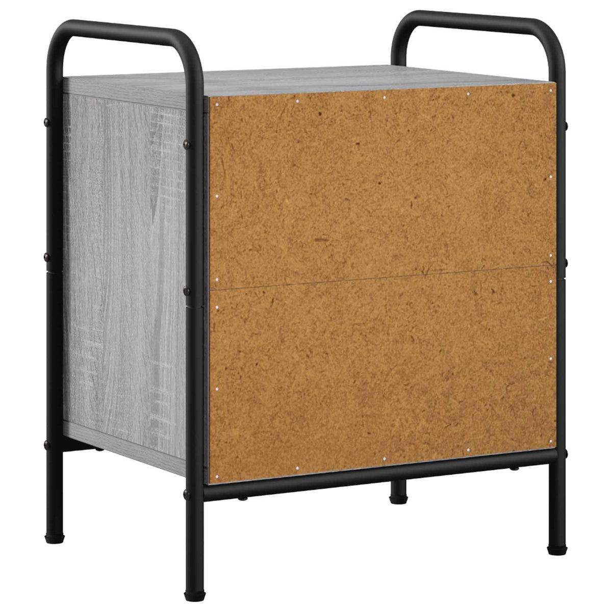 vidaXL Bedside Cabinet Grey Sonoma 40 x 30 x 50 cm Engineered Wood 6