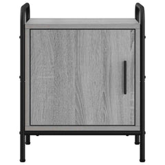 vidaXL Bedside Cabinet Grey Sonoma 40 x 30 x 50 cm Engineered Wood 4