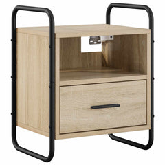 Hanging Bedside Cabinet 40 x 30 x 50 cm Sonoma oak 1