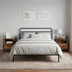 Hanging Bedside Cabinet 40 x 30 x 50 cm Old wood 2