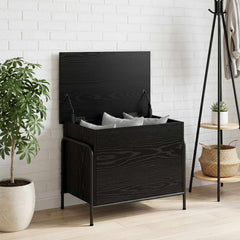 Storage Box Engineered Wood 60 x 40 x 49.5 cm Black oak