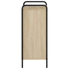 Sideboard 40 x 33 x 80.5 cm Engineered Wood with 2 Shelves Sonoma oak