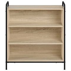 Sideboard 73 x 33 x 81 cm Engineered Wood with 2 Shelves Sonoma oak