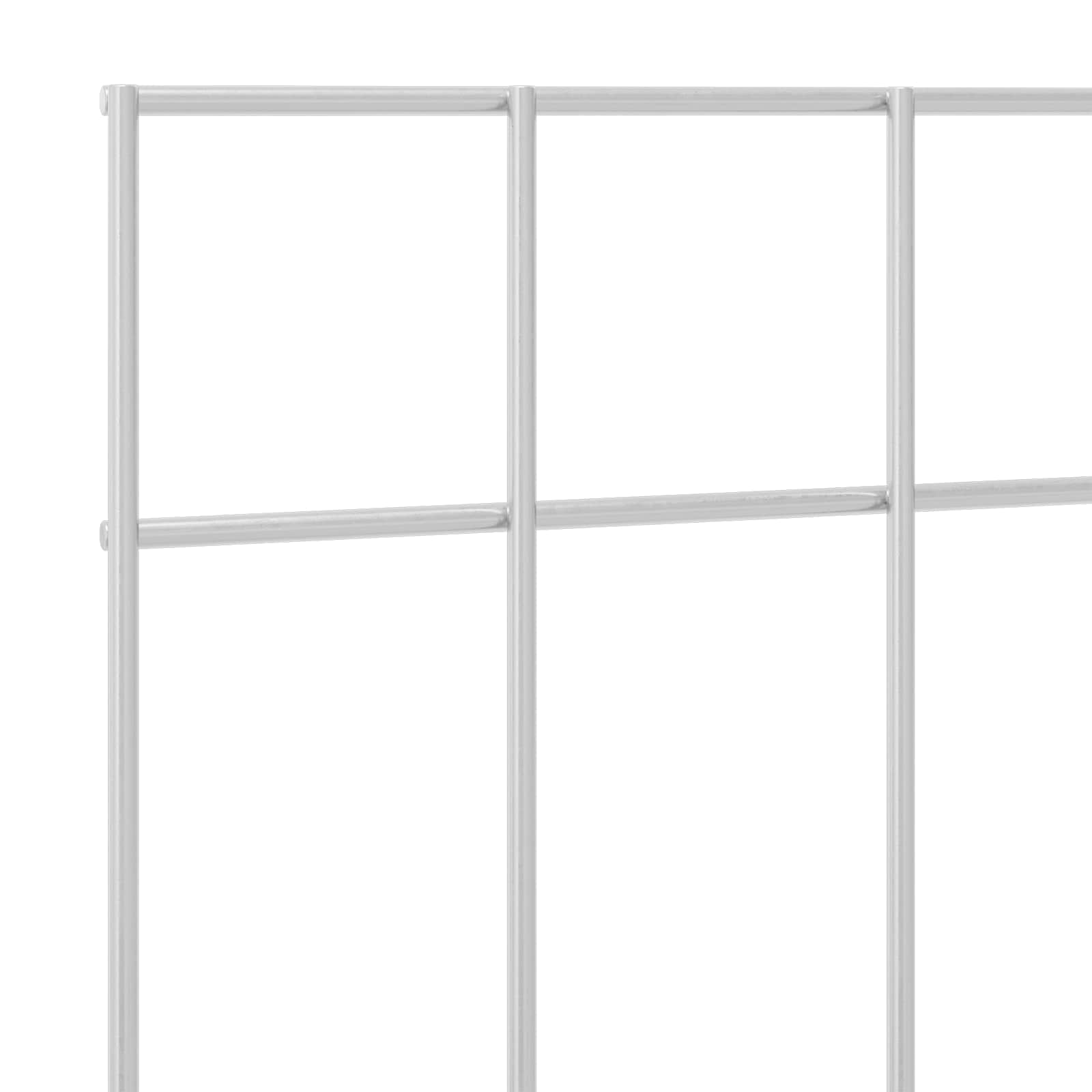 vidaXL Garden Fence Panel 48 pcs 50 x 30 cm Galvanised Steel Silver 5