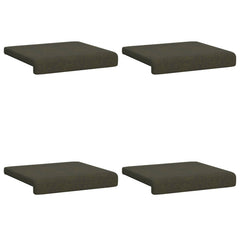 vidaXL Bench Cushion 4 pcs Faux Suede Fabric Army Green Depth 35 cm 6