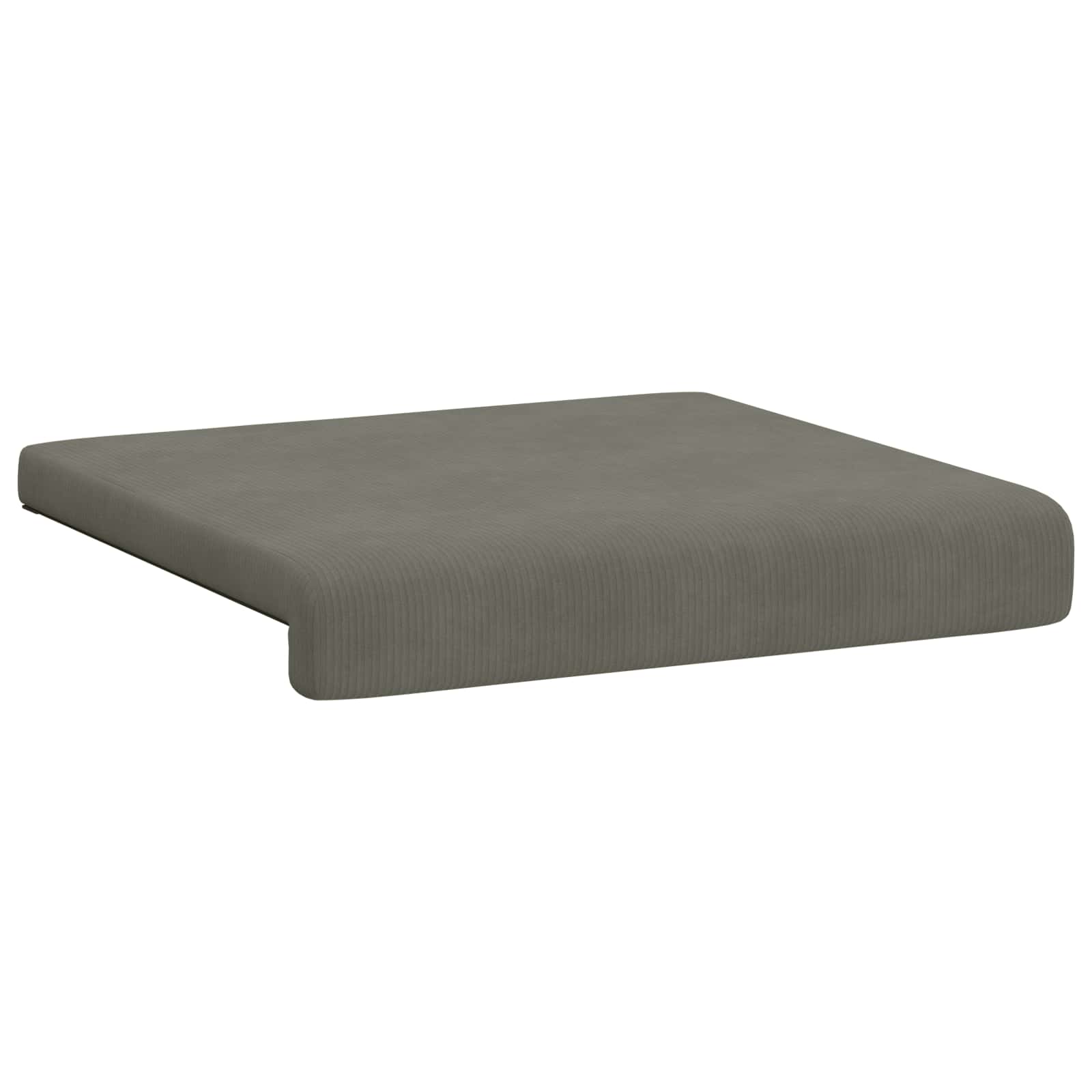 vidaXL Bench Cushion 4 pcs Corduroy Light Grey Depth 35 cm 5