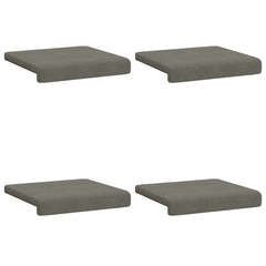 vidaXL Bench Cushion 4 pcs Corduroy Light Grey Depth 35 cm 6