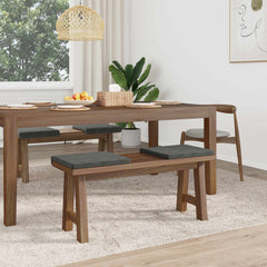 vidaXL Bench Cushion 4 pcs Corduroy Dark Grey Depth 35 cm 3