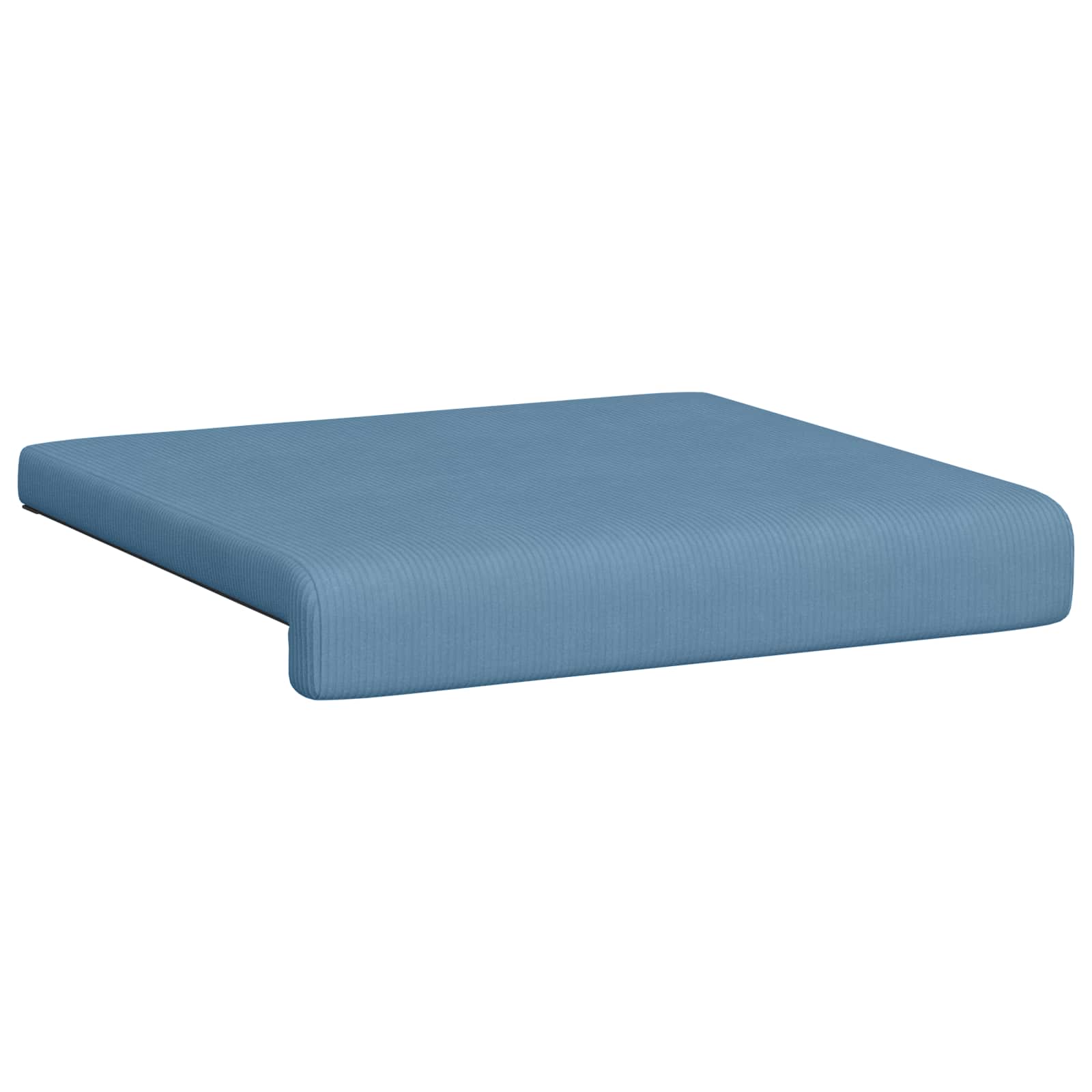 vidaXL Bench Cushion 4 pcs Corduroy Blue Depth 35 cm 5