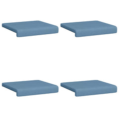 vidaXL Bench Cushion 4 pcs Corduroy Blue Depth 35 cm 6