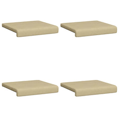 vidaXL Bench Cushion 4 pcs Corduroy Grey Green Depth 35 cm 6