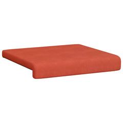 vidaXL Bench Cushion 4 pcs Corduroy Red Orange Depth 35 cm 5