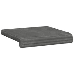 vidaXL Bench Cushion 4 pcs Plush Corduroy Light Grey Depth 35 cm 5