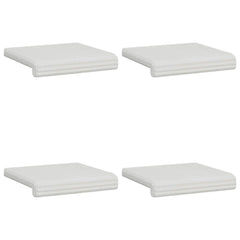 vidaXL Bench Cushion 4 pcs Plush Corduroy Cream Depth 35 cm 6