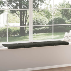 vidaXL Bench Cushion 4 pcs Plush Corduroy Anthracite Depth 35 cm 4