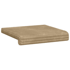 vidaXL Bench Cushion 4 pcs Plush Corduroy Taupe Depth 35 cm 5