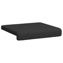 vidaXL Bench Cushion 4 pcs Sherpa Fabric Black Depth 35 cm 5