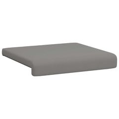 vidaXL Bench Cushion 4 pcs Textured Velvet Dark Grey Depth 35 cm 5