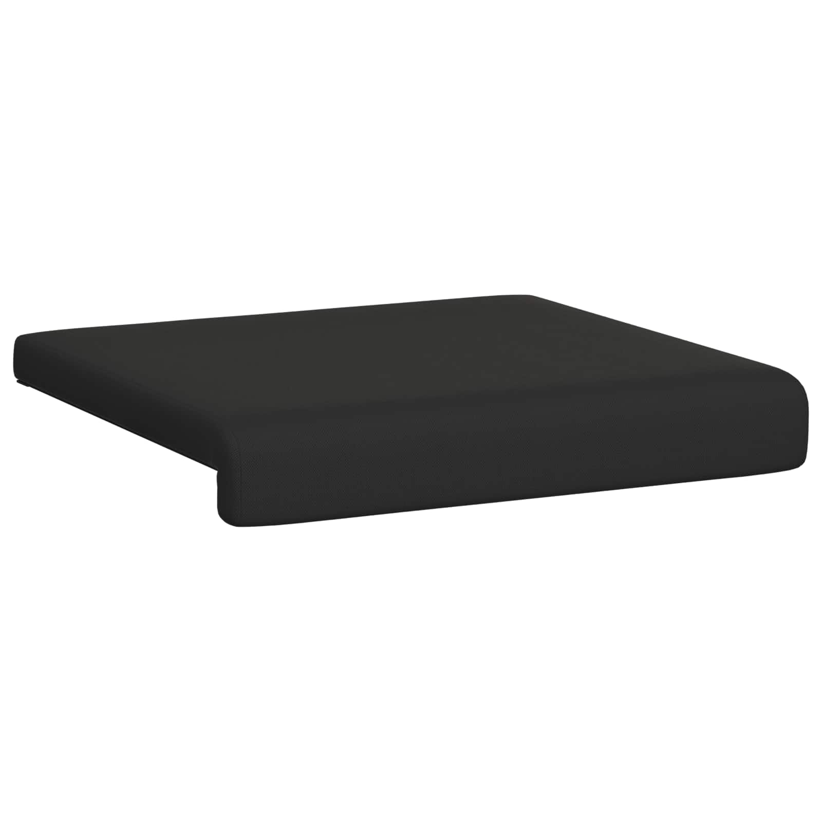 vidaXL Bench Cushion 4 pcs Textured Velvet Black Depth 35 cm 5