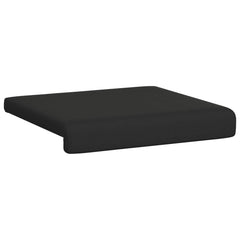 vidaXL Bench Cushion 4 pcs Textured Velvet Black Depth 35 cm 5