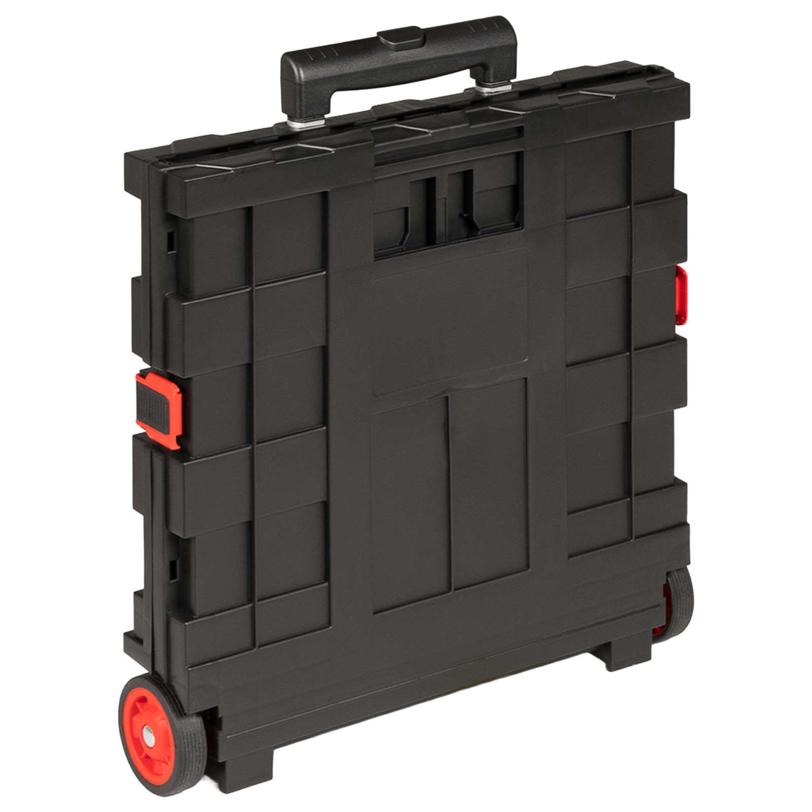 vidaXL Cart Manual Black and Red 35 x 39 x 92 cm PP and Elastomer 3