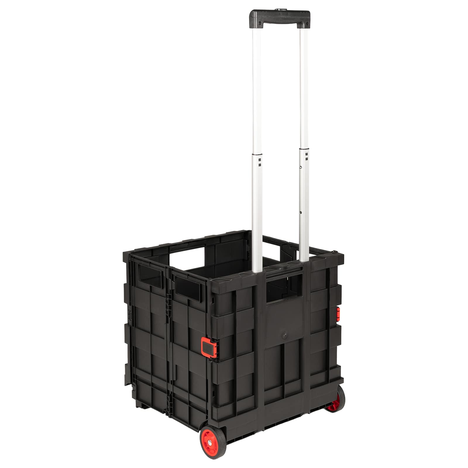 vidaXL Cart Manual Black and Red 35 x 39 x 92 cm PP and Elastomer 6
