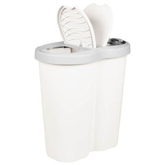 vidaXL Garbage Bin White 48 x 30 x 51 cm PP 3