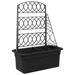vidaXL Planter Trellis Anthracite 58 x 29 x 78 cm PP 2