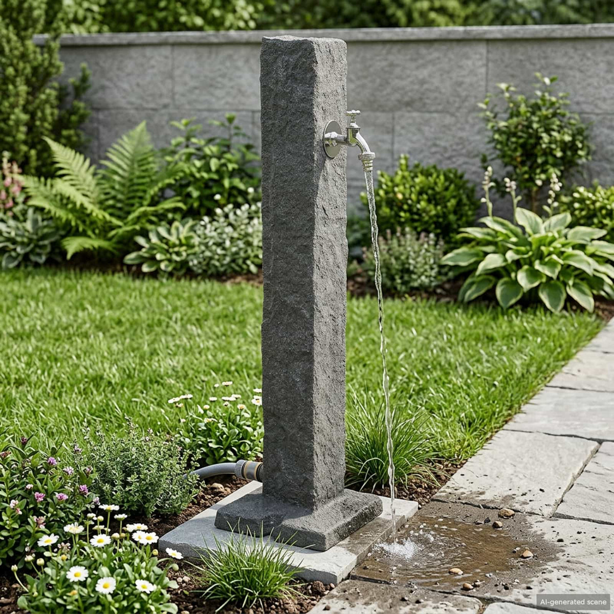 vidaXL Garden Tanker Anthracite 26 x 26 x 98 cm PE 1