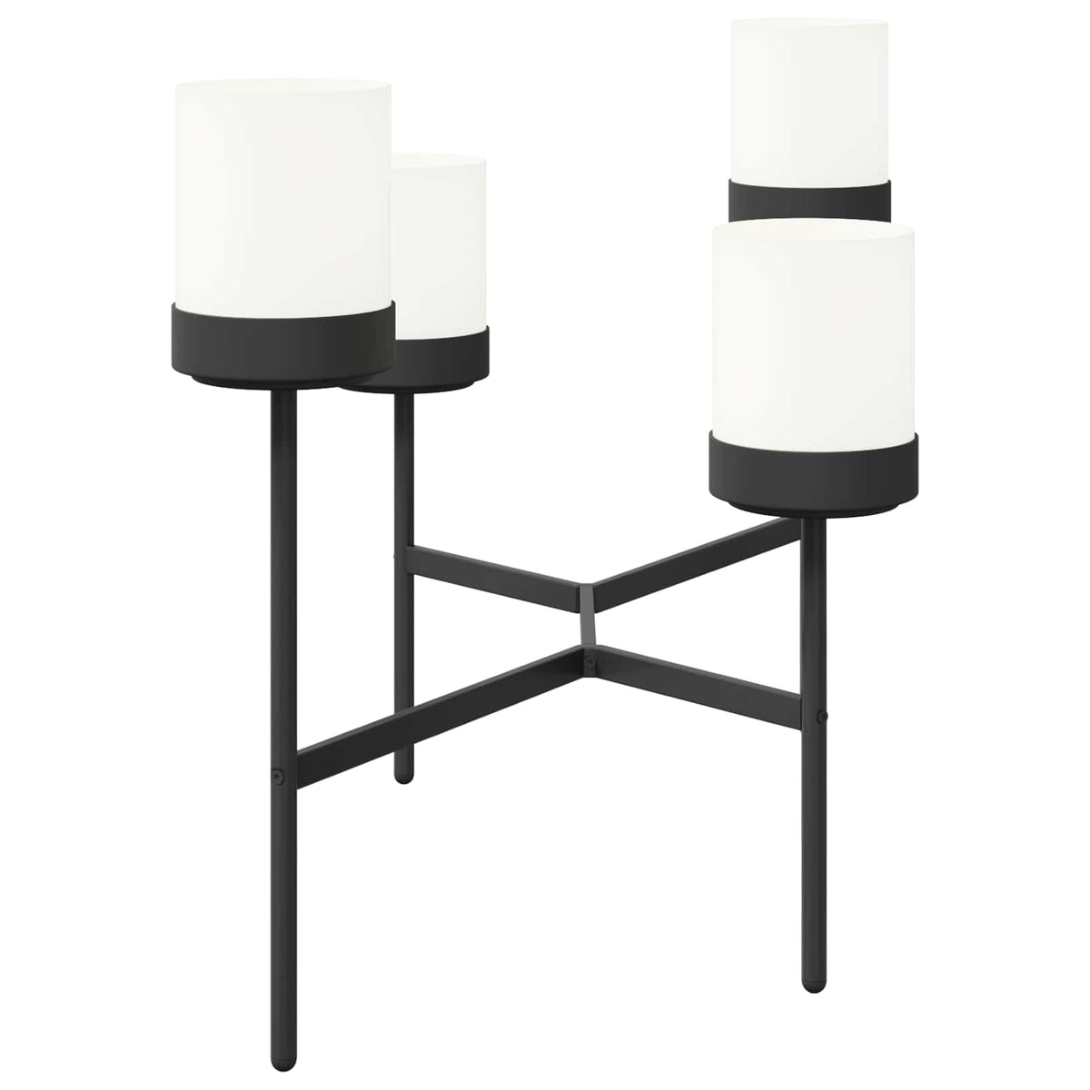 vidaXL Flower Stand White 125 x 55 x 81 cm PP and Steel 4