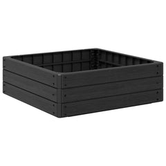 vidaXL Raised Bed Black 75.5 x 75.5 x 25 cm PP 2