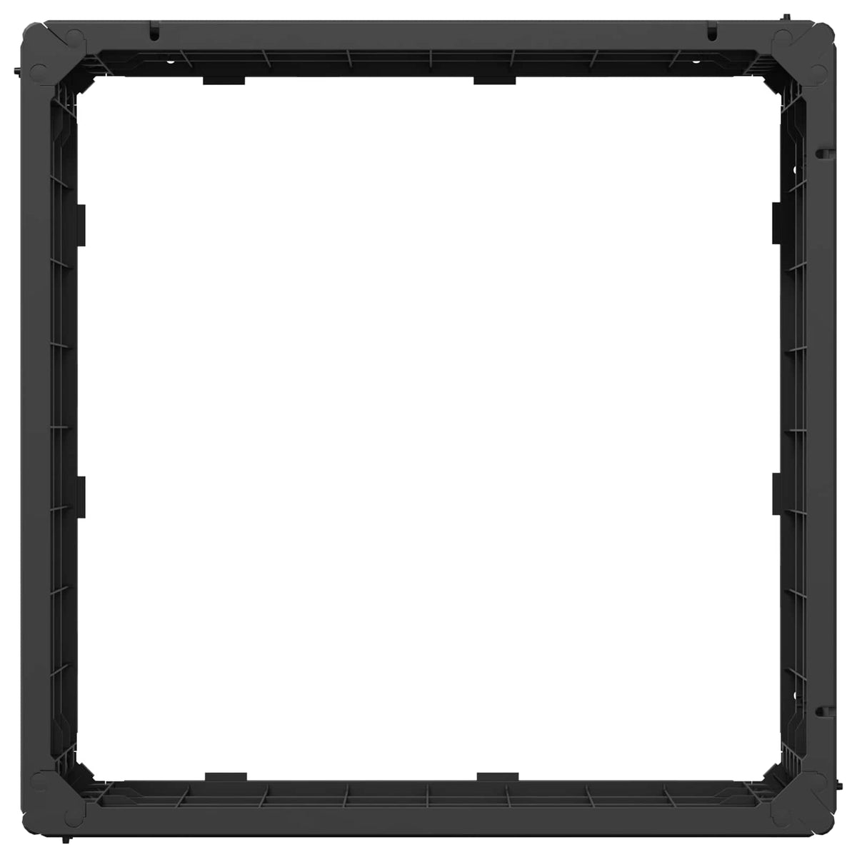 vidaXL Raised Bed Black 75.5 x 75.5 x 25 cm PP 4