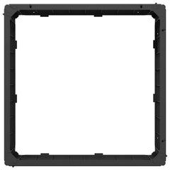 vidaXL Raised Bed Black 75.5 x 75.5 x 25 cm PP 4