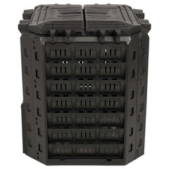 vidaXL Garden Composter Black 71 x 71 x 81.5 cm 100% PP 4