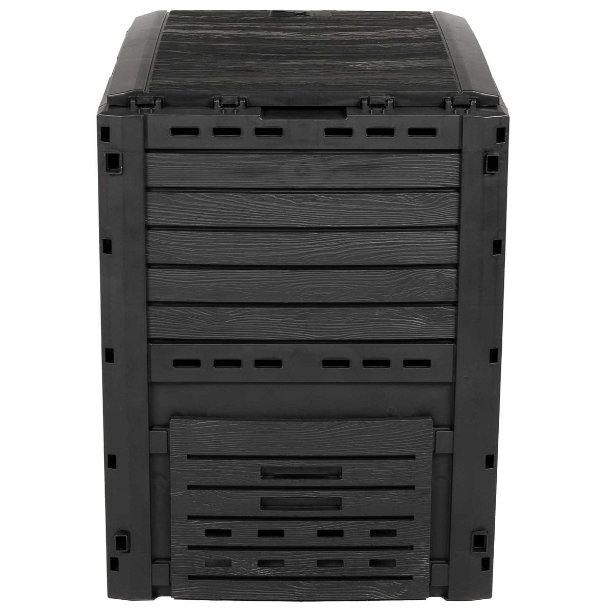 vidaXL Garden Composter Black 59.5 x 60 x 81.5 cm 280 L 100% PP 4